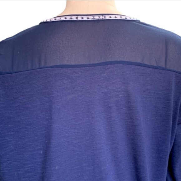 Urban Coco Navy Pullover Tunic Top/Beach Cover-up Sz S #11A - Picture 4 of 7